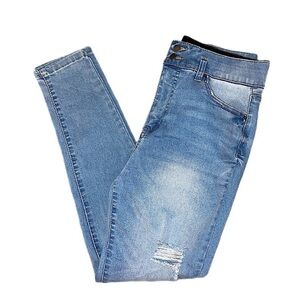 WAX JEANS Tummy I’m Beautiful skinny high waisted jeans in a Women’s Size 9/29